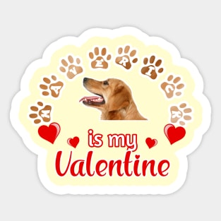 Maverick is My Valentine | Dog Lovers | Labrador retriever | Anti Valentine Sticker